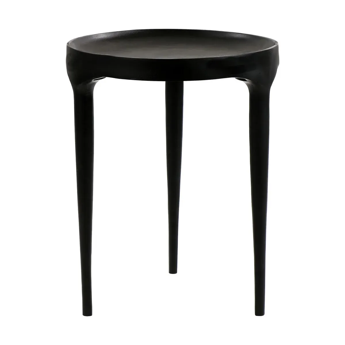 Table d'appoint en aluminium noir 50 x 40 cm Trip - Pomax