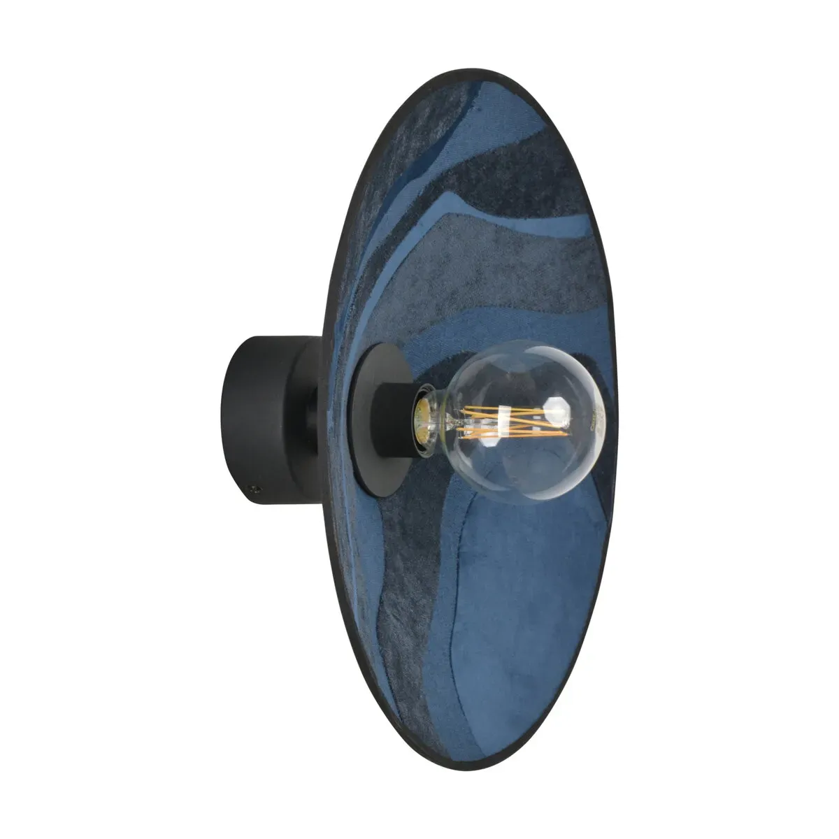 Applique en métal et en tissu bleu 40 cm Sonia laudet - Market set