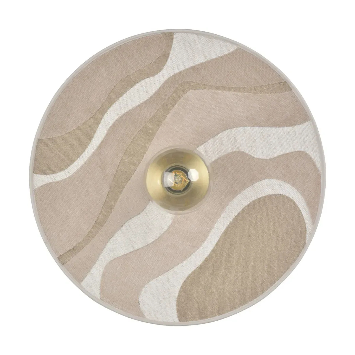 Applique en métal et en tissu beige 40 cm Sonia laudet - Market set