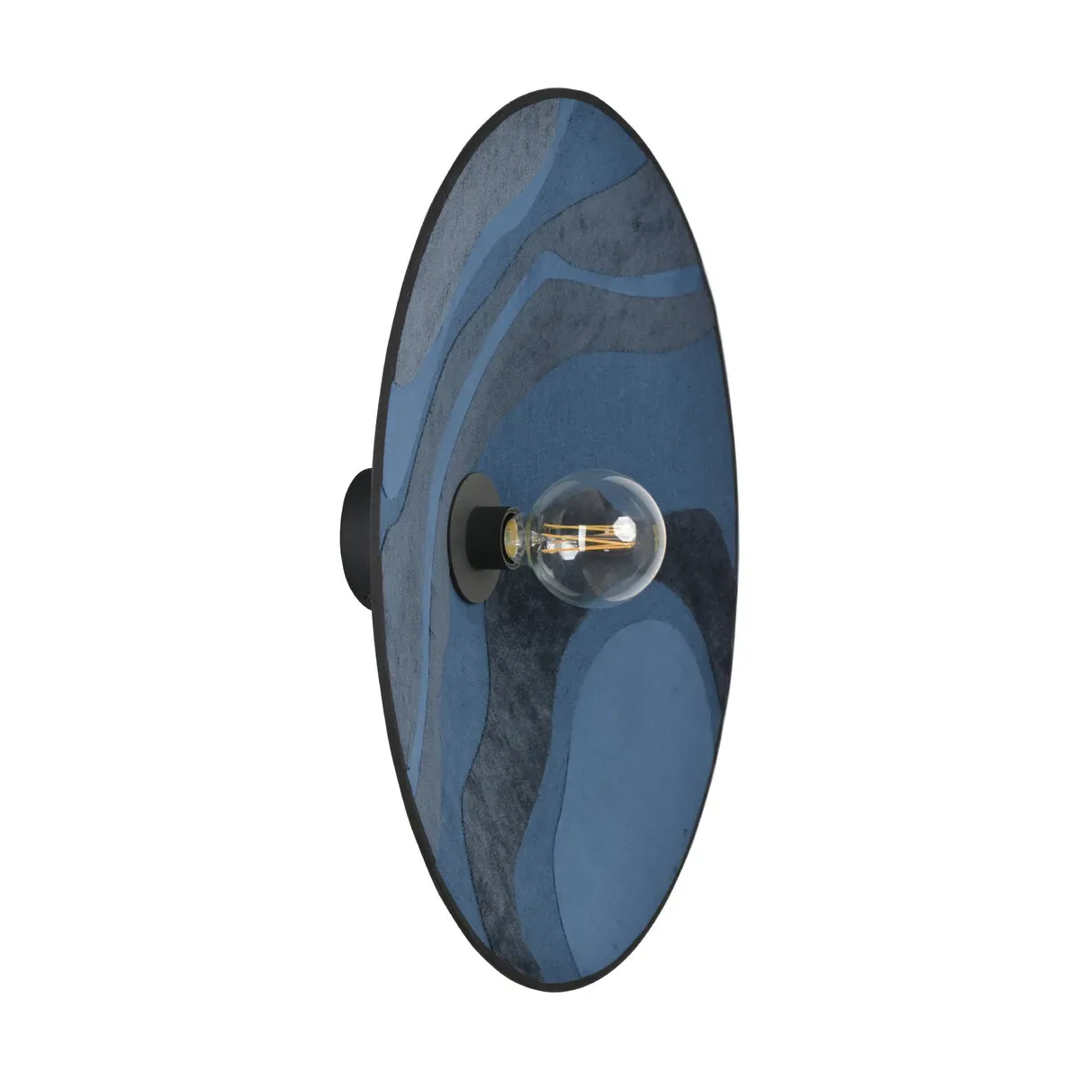 Applique en métal et en tissu bleu 60 cm Sonia laudet - Market set