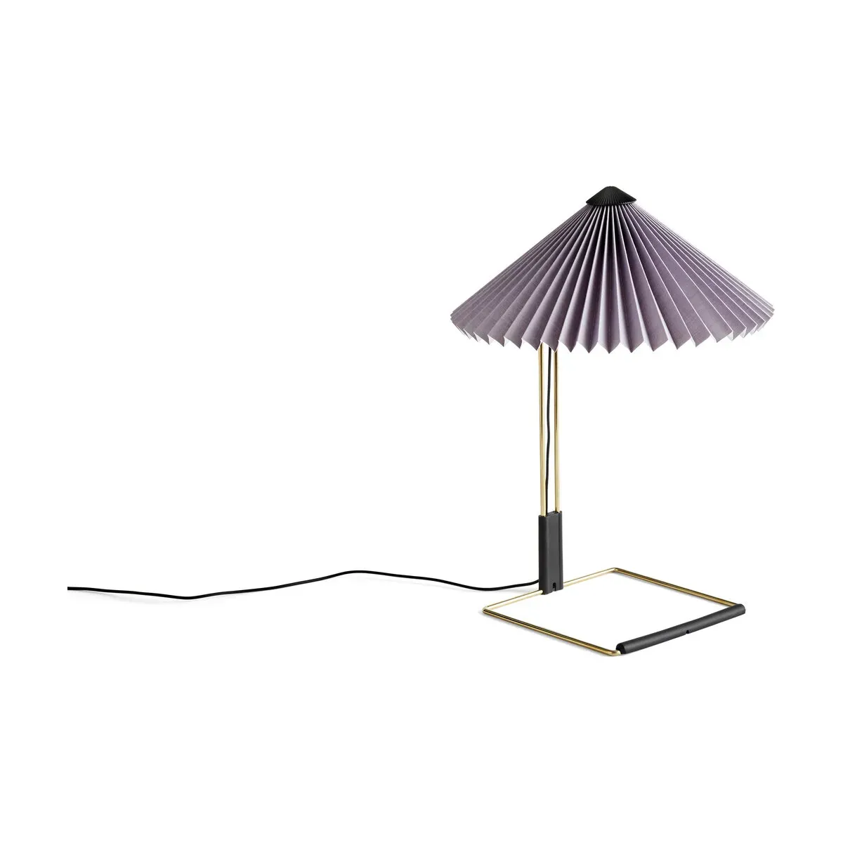 Petite lampe de table lavande et laiton 30 x 38 cm Matin - HAY