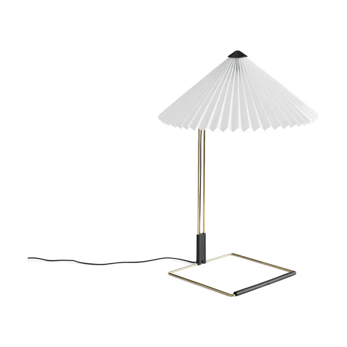 Lampe de table blanche et laiton 38 x 52 cm Matin - HAY