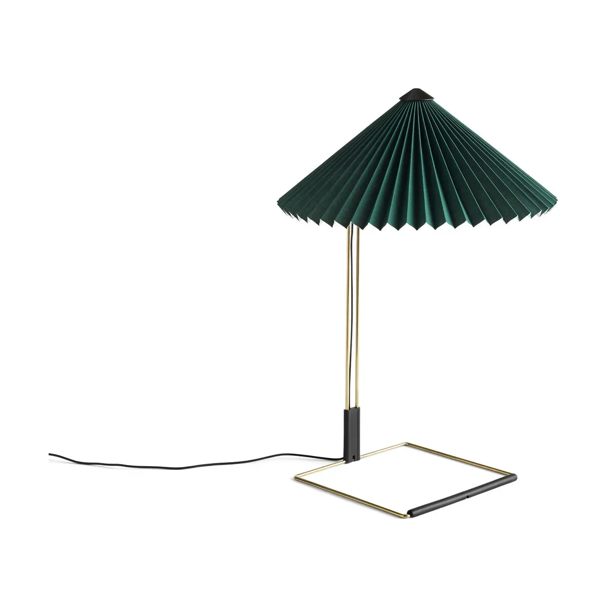 Lampe de table verte et laiton 38 x 52 cm Matin - HAY