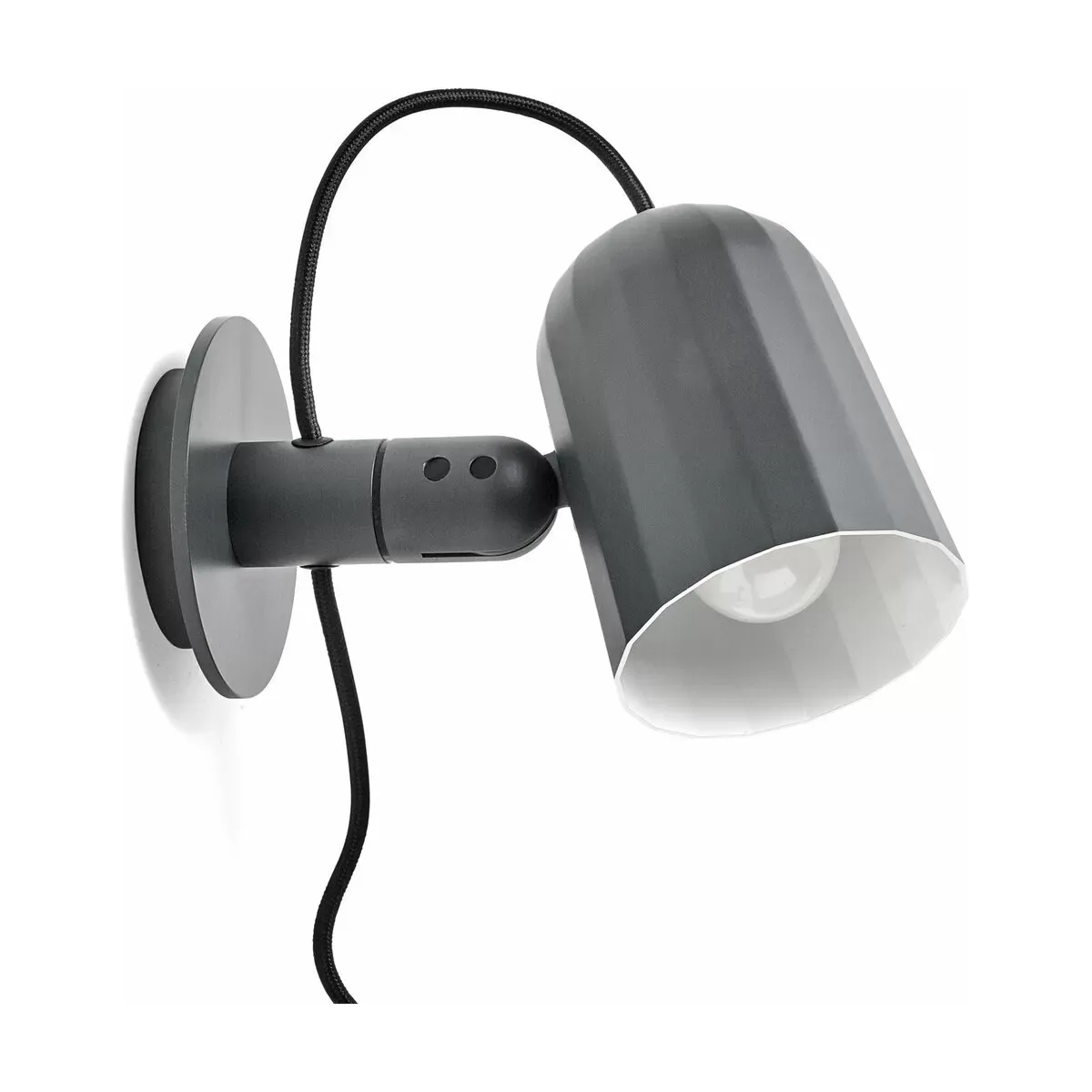 Applique avec prise gris foncé Noc - HAY