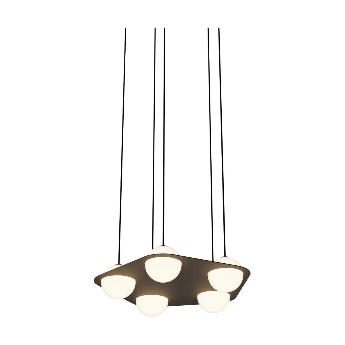 Suspension en aluminium noir Laurent n°4 - Lambert & Fils