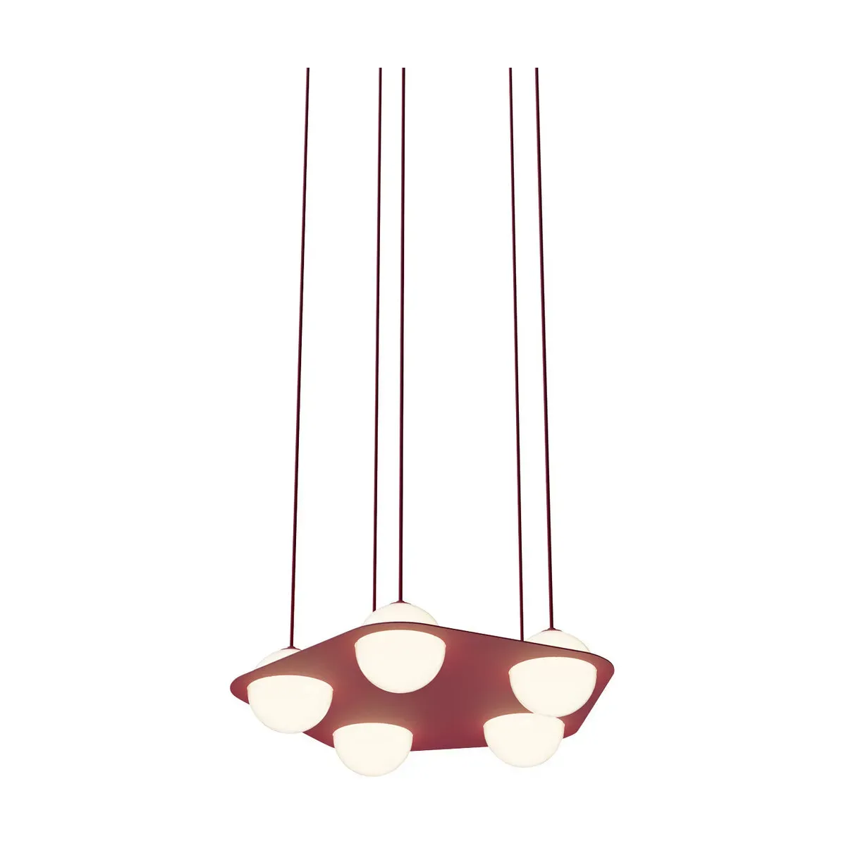 Suspension en aluminium bordeaux n°4 - Lambert & Fils