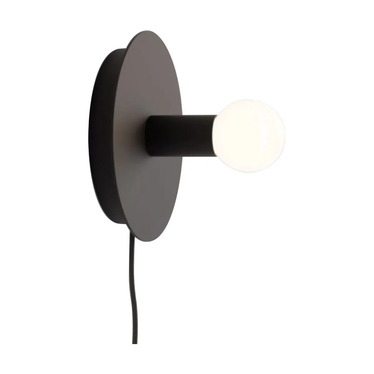 Applique avec prise en acier noir Dot - Lambert & Fils