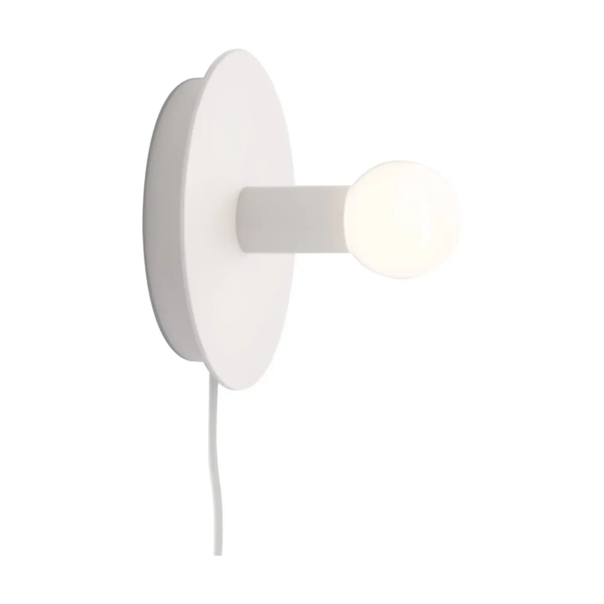 Applique avec prise en acier blanc Dot - Lambert & Fils