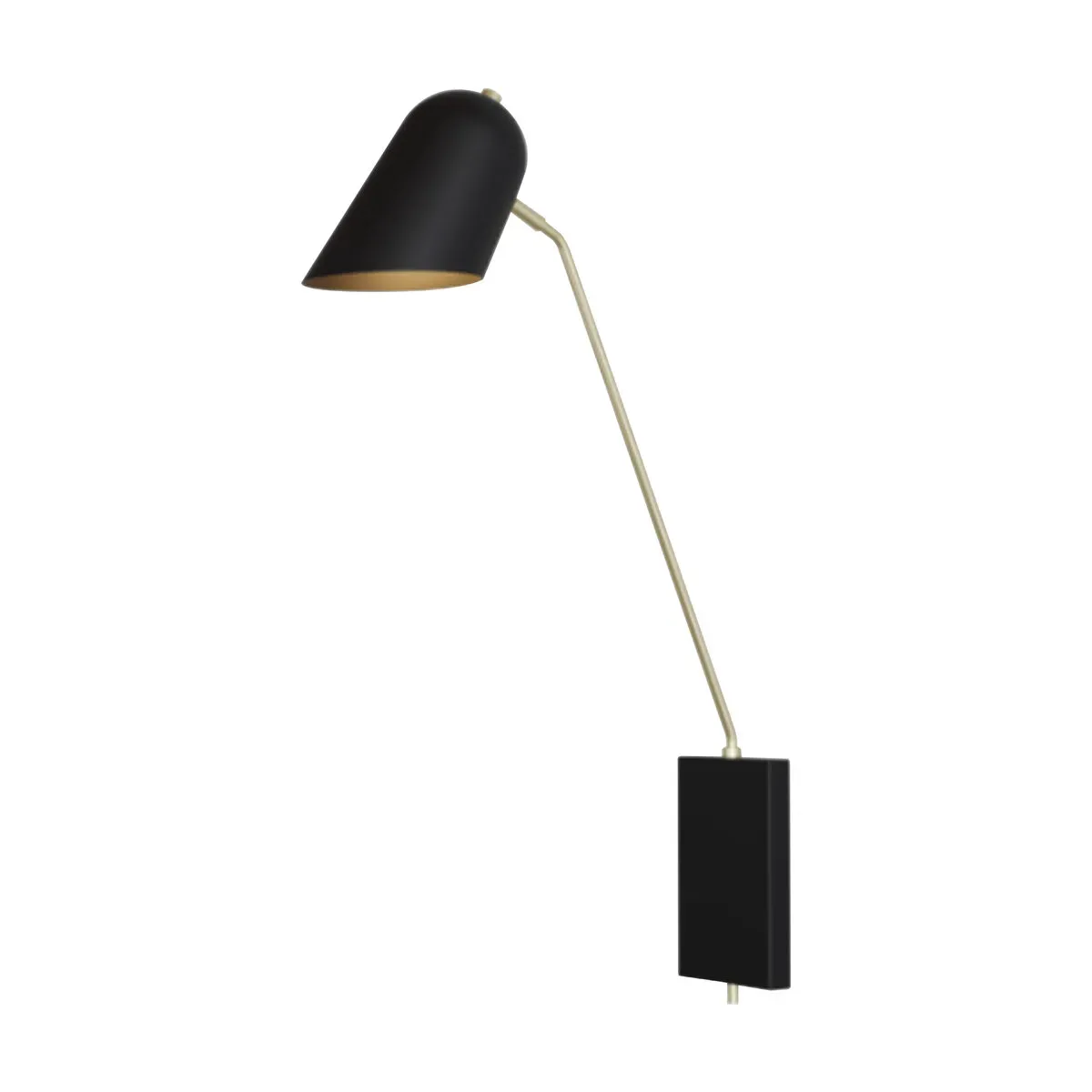 Applique noire en laiton Cliff - Lambert & Fils