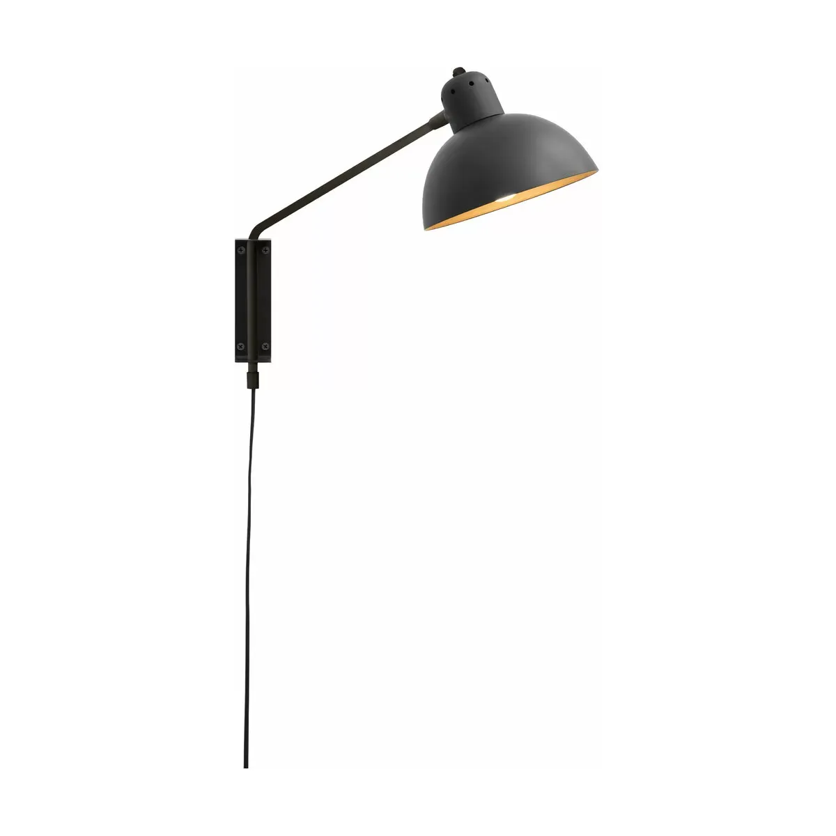 Applique avec prise graphite noir 47 cm Waldorf - Lambert & Fils