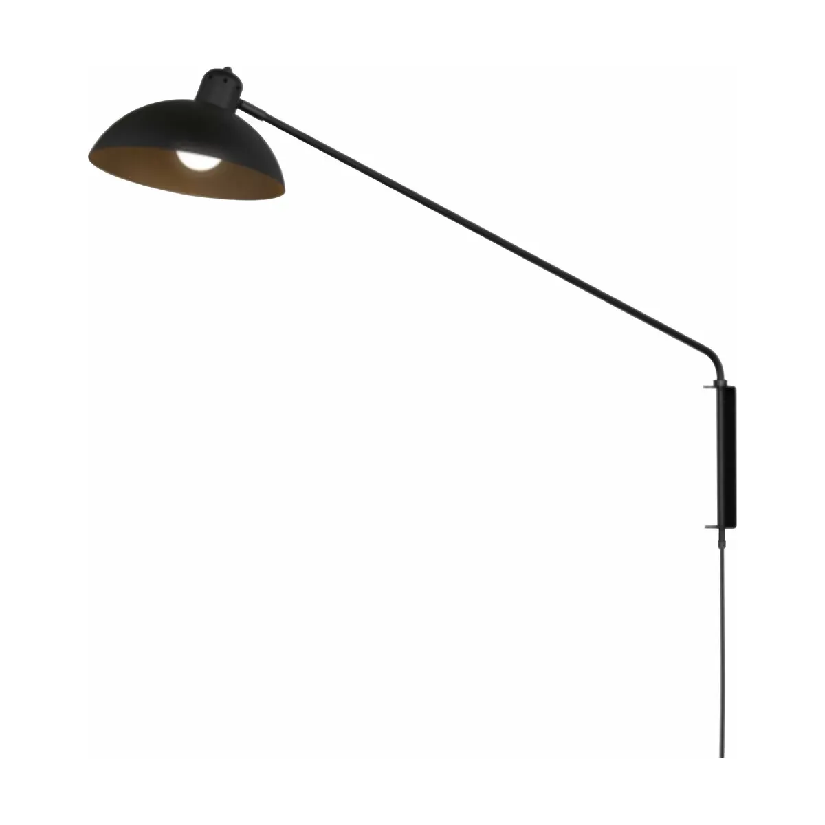 Applique avec prise graphite noir 102 cm Waldorf - Lambert & Fils