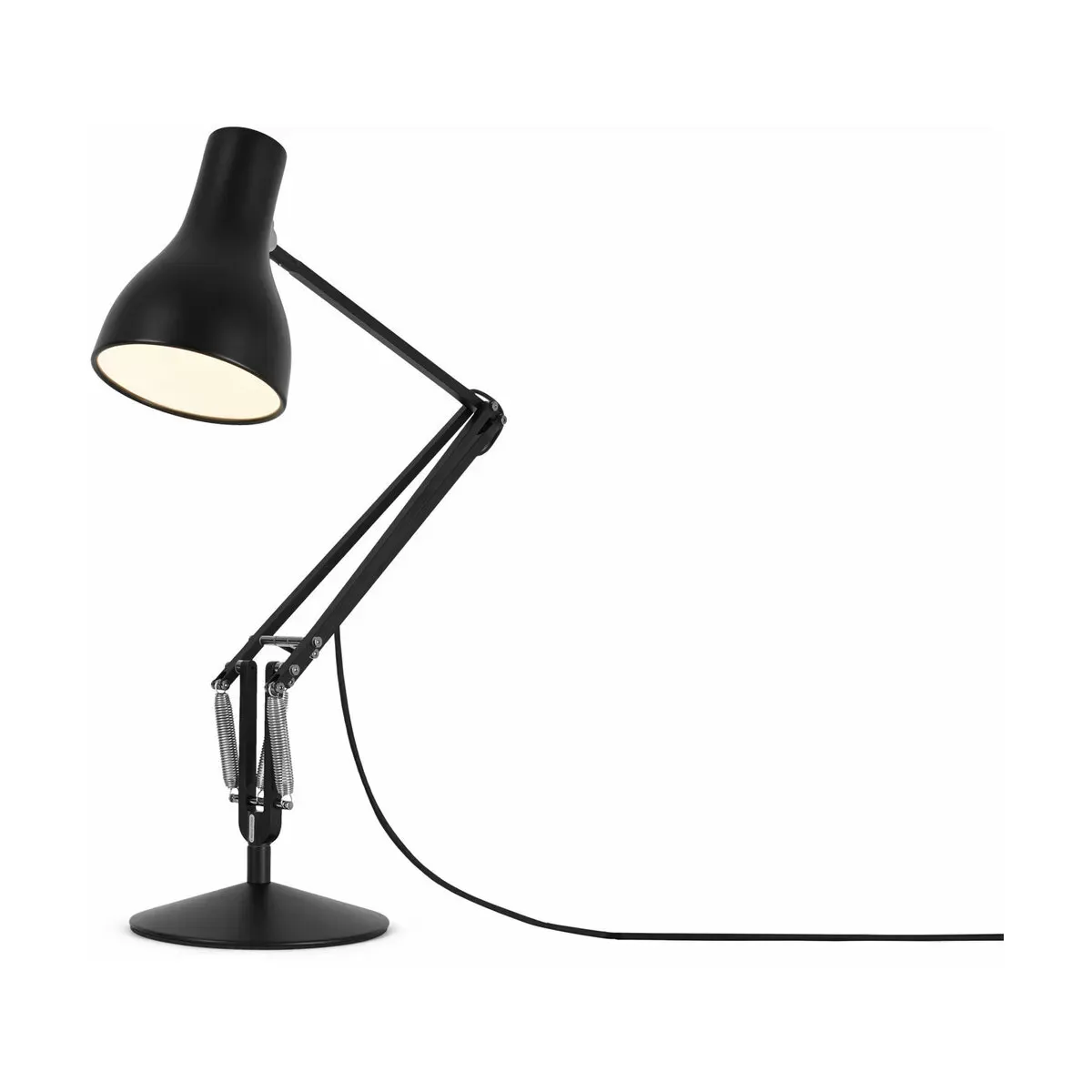 Lampe de bureau en aluminium noir Type 75 - Anglepoise