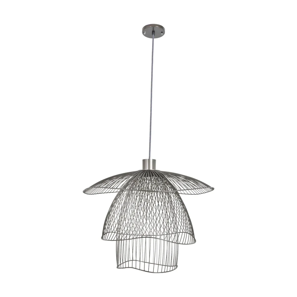 Suspension en métal taupe S Papillon - Forestier