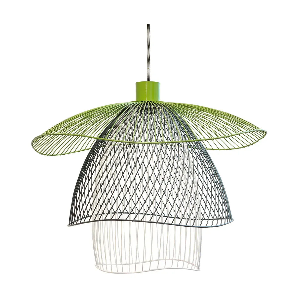 Suspension en métal multicolore S Papillon - Forestier