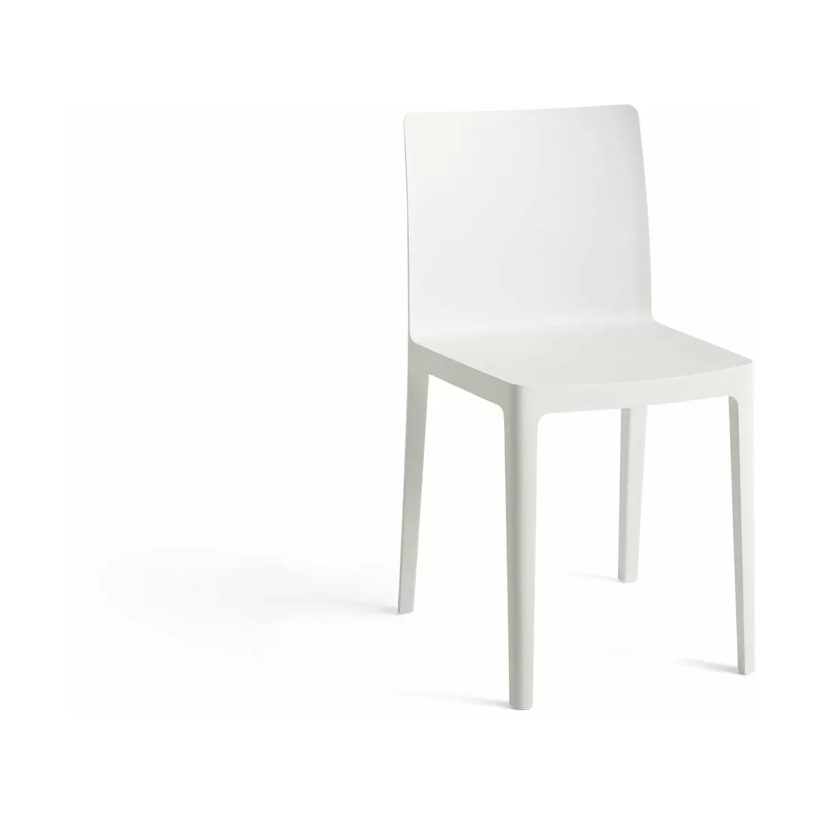 Chaise Élémentaire en plastique blanc crème - HAY