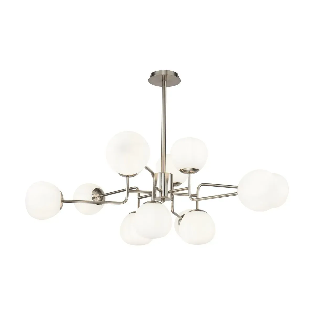 Lustre avec 12 sphères en métal argenté Erich - Maytoni