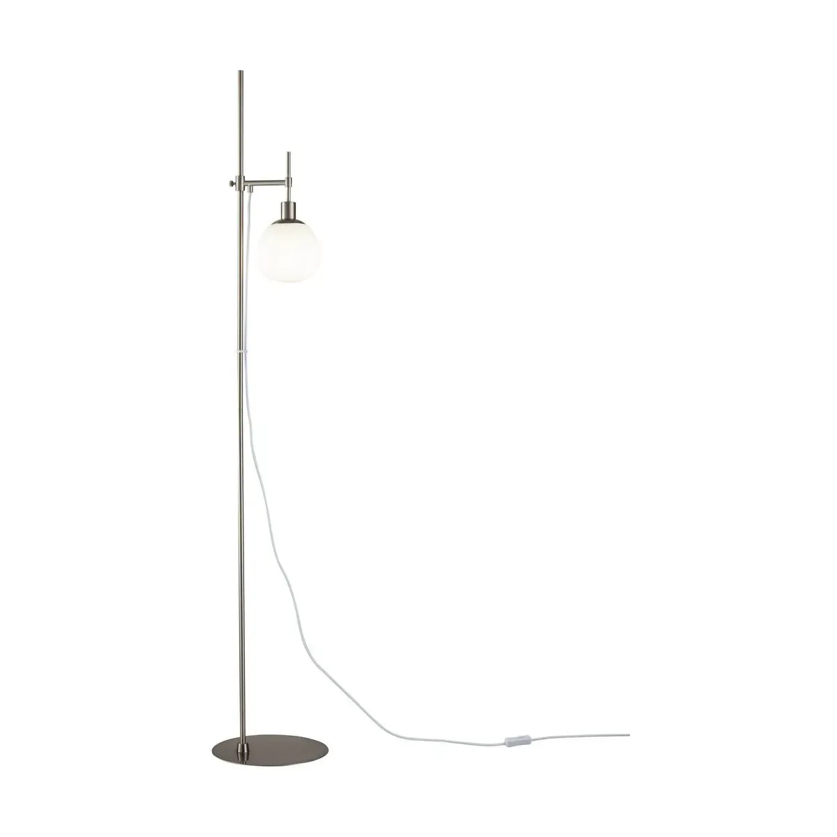 Lampadaire en métal argenté Erich - Maytoni