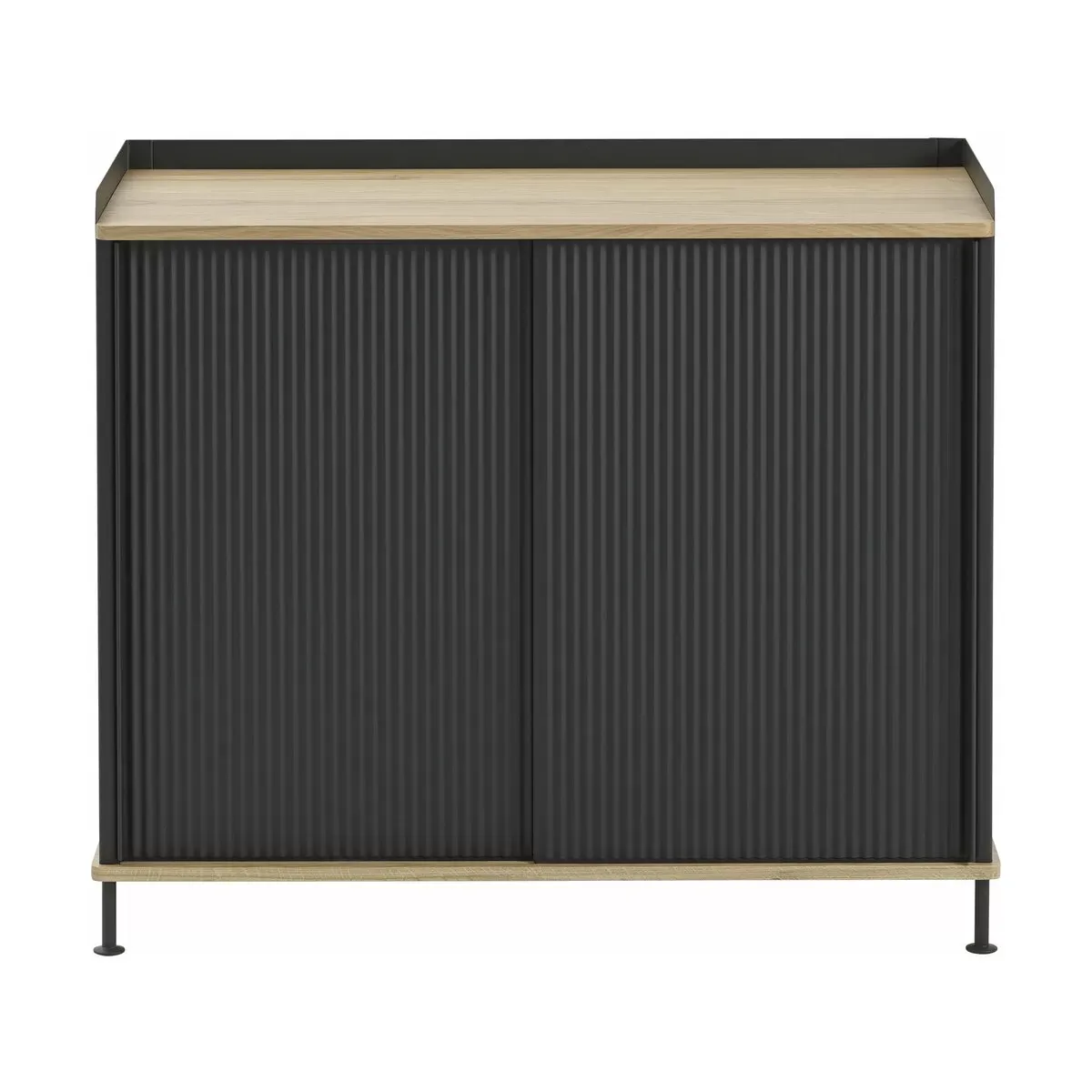 Cabinet noir et chêne 94 cm Enfold - Muuto