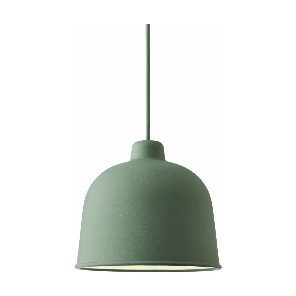 Suspension LED en fibre de bambou vert Grain - Muuto