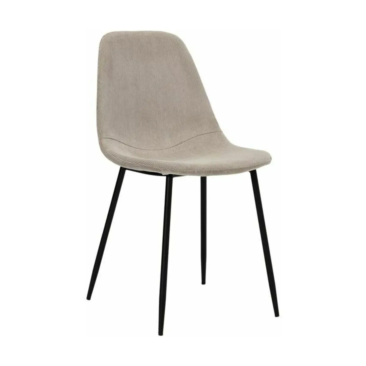 Chaise en velours côtelé sable Found - House Doctor