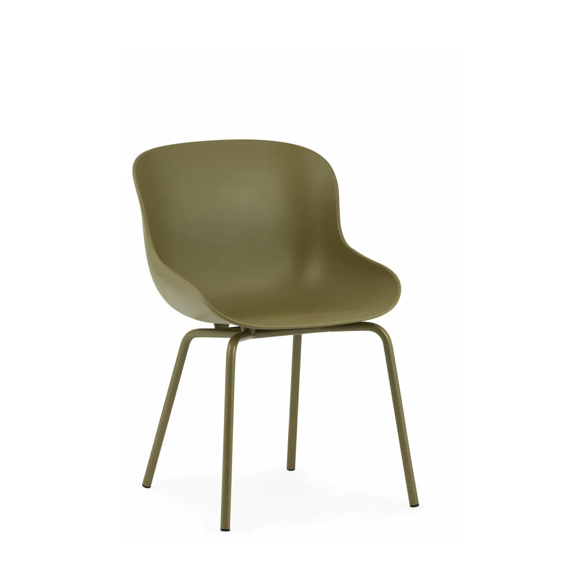 Chaise en acier peint et pp olive Hyg - Normann Copenhagen