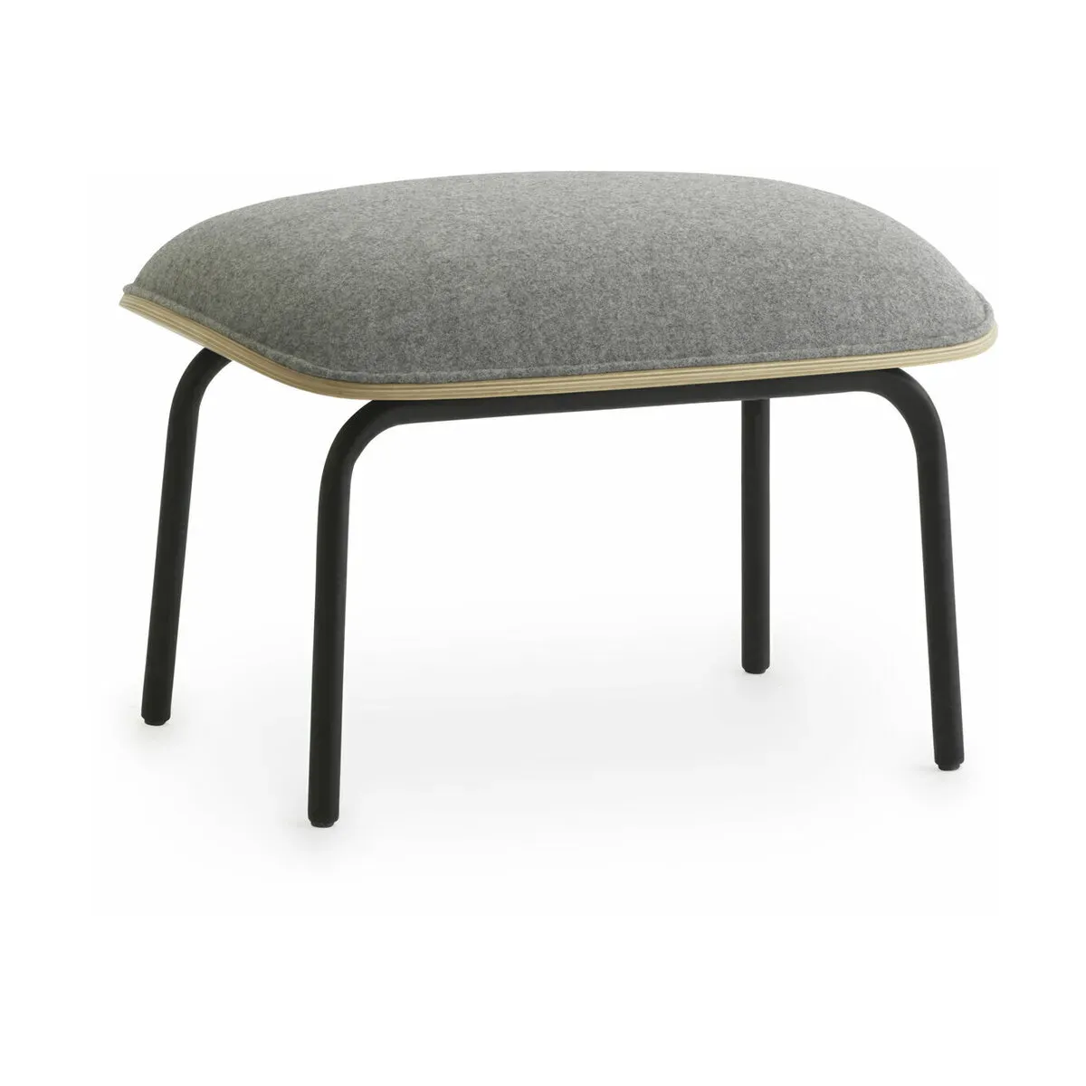 Reposepieds gris coque en chêne naturel Pad Footstool Oak/Synergy Synergy LDS16 - Nor