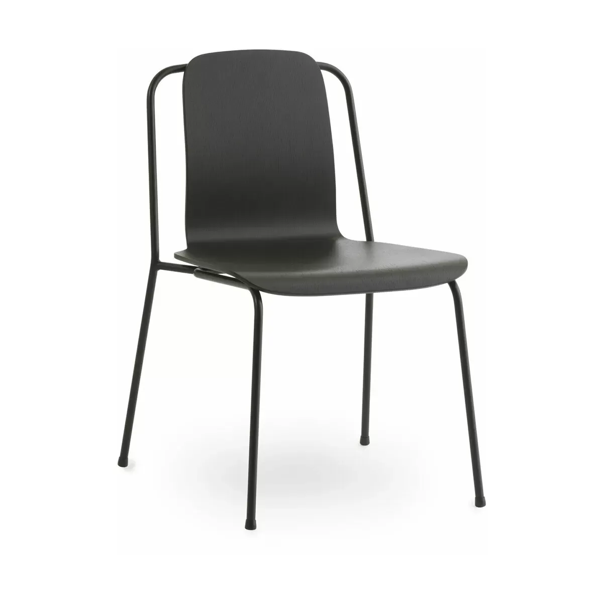 Chaise noire structure noire Studio noir - Normann Copenhagen
