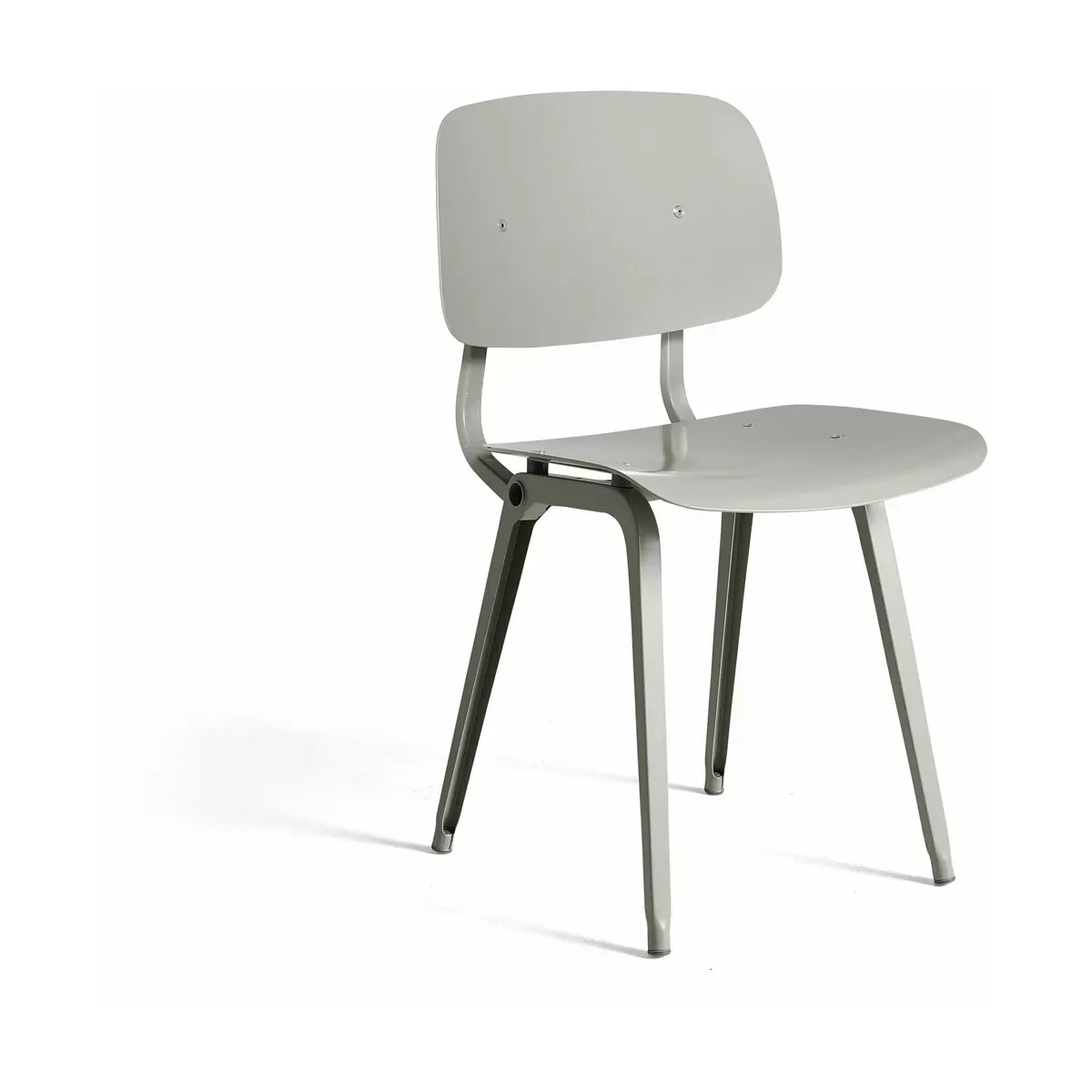 Chaise en acier beige Revolt - HAY