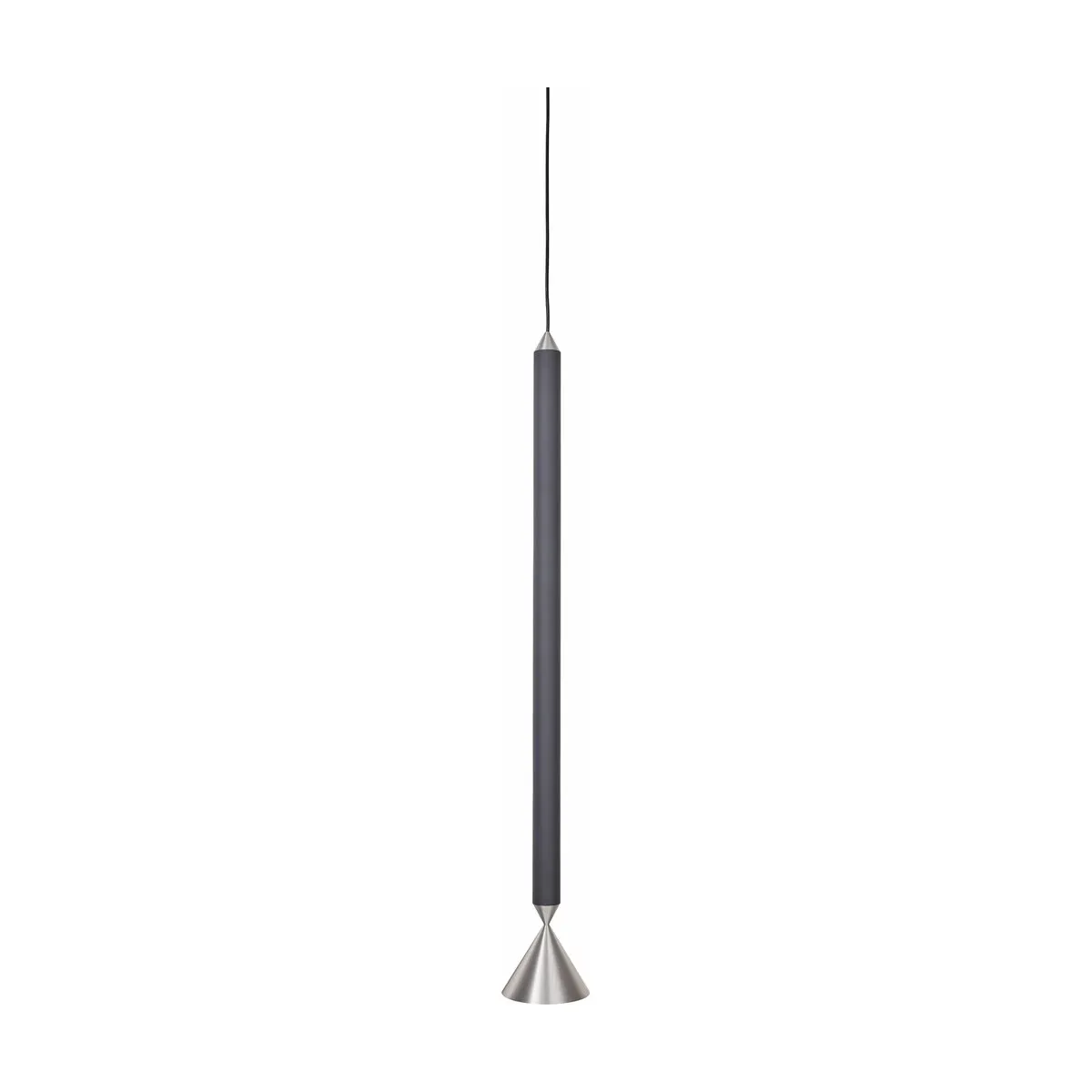 Suspension aluminium poli noir Apollo 79 - Pholc