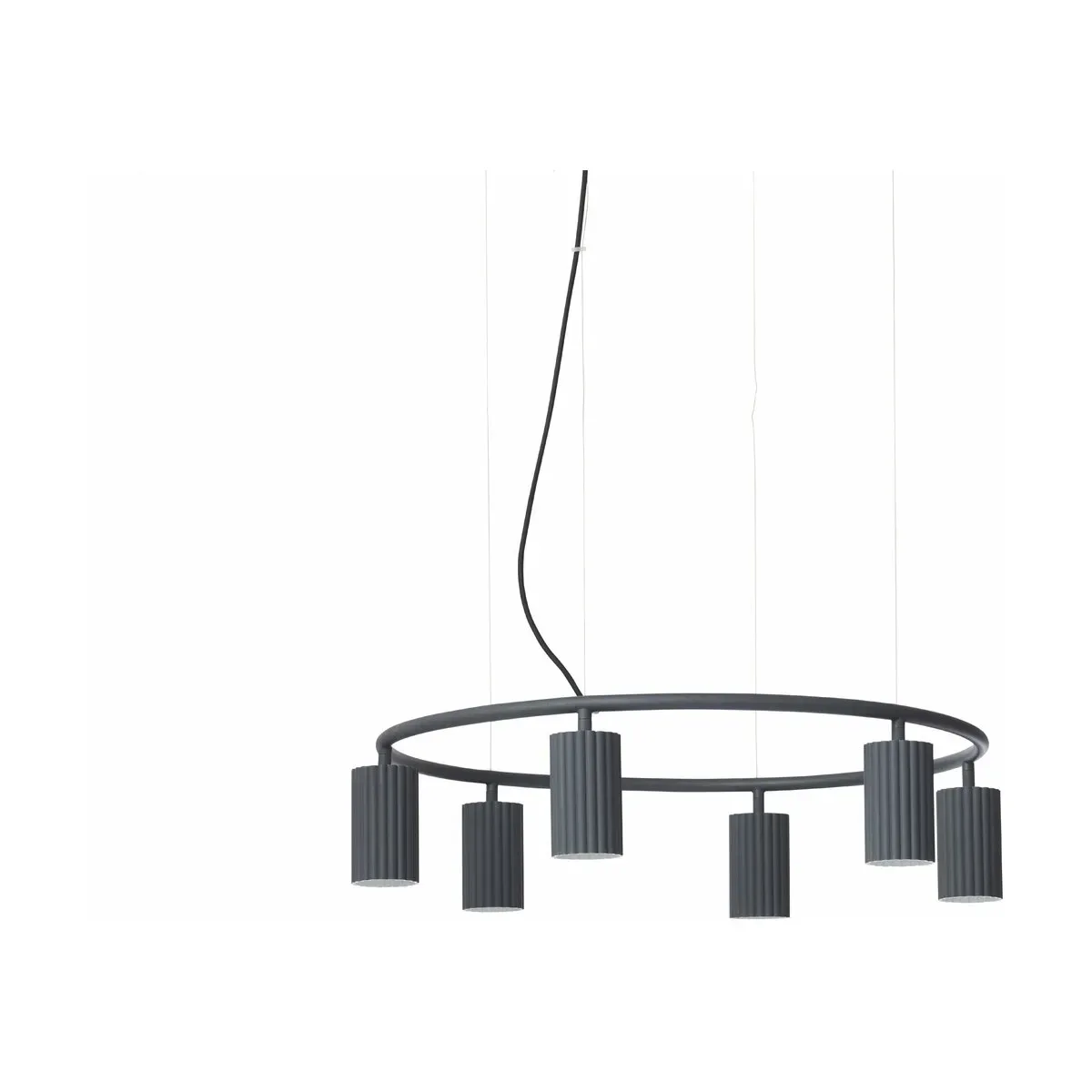 Suspension aluminium noir Donna Circle 60 - Pholc