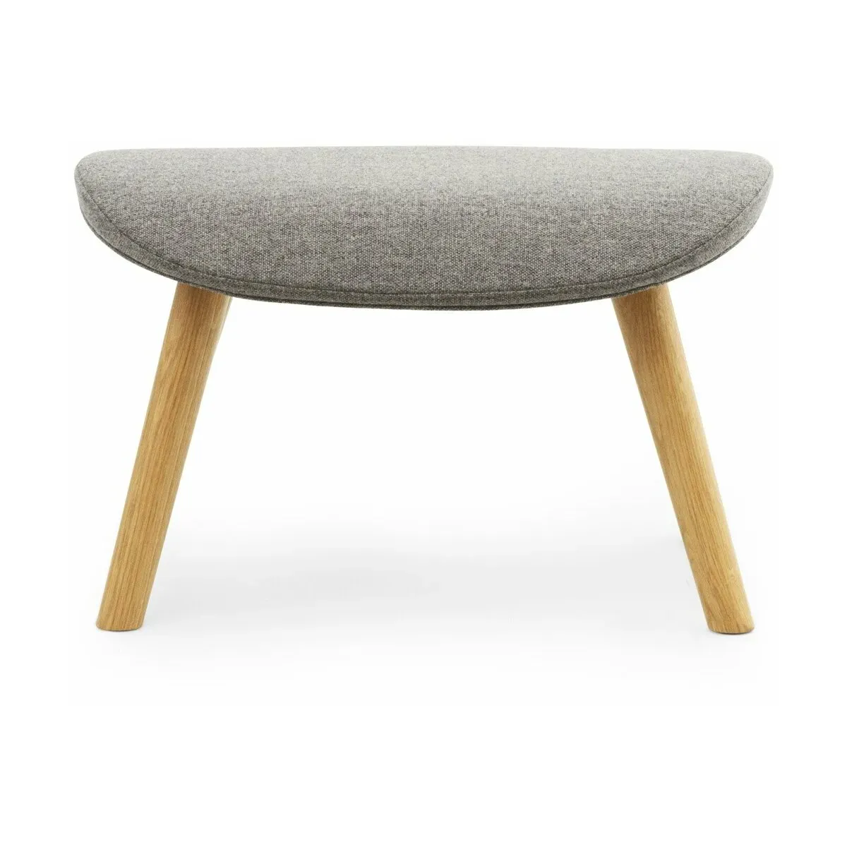Repose-pieds en chêne et pp avec tissu gris Hyg - Normann Copenhagen