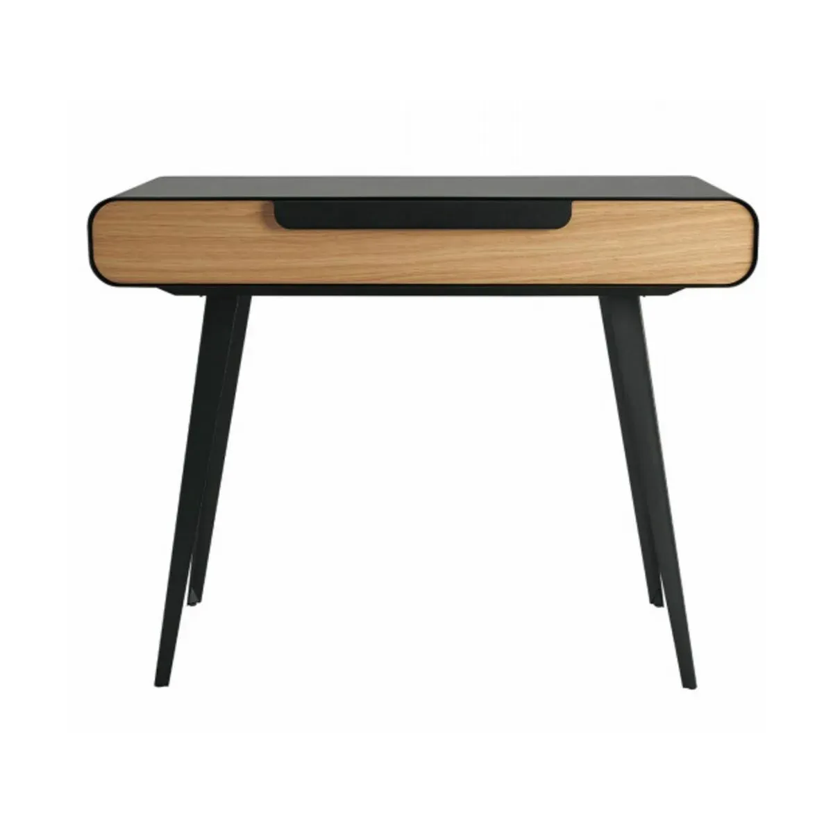 Bureau noir en bois et métal Kapriss - Resistub