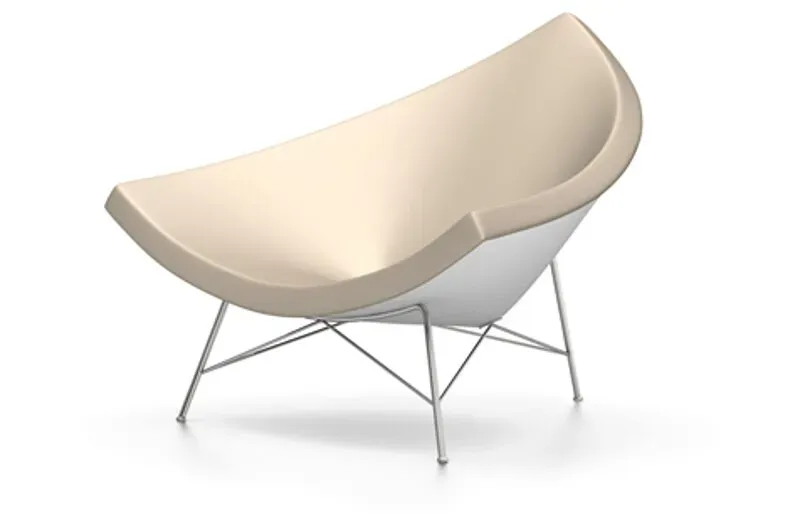 Vitra Coconut Chair - Cuir sable