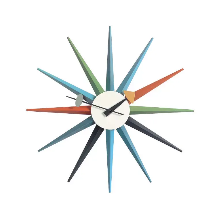 Vitra Sunburst Clock - multicolore