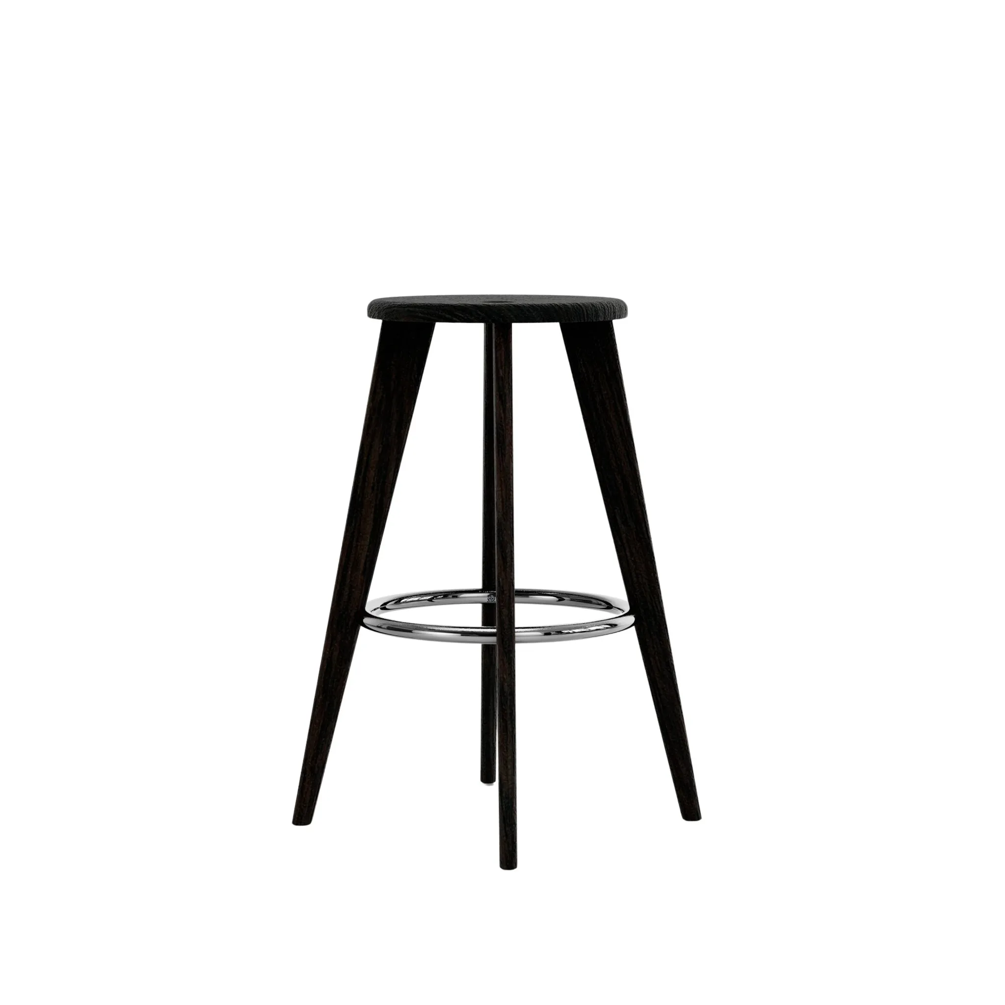 Vitra Tabouret Haut - chêne foncé