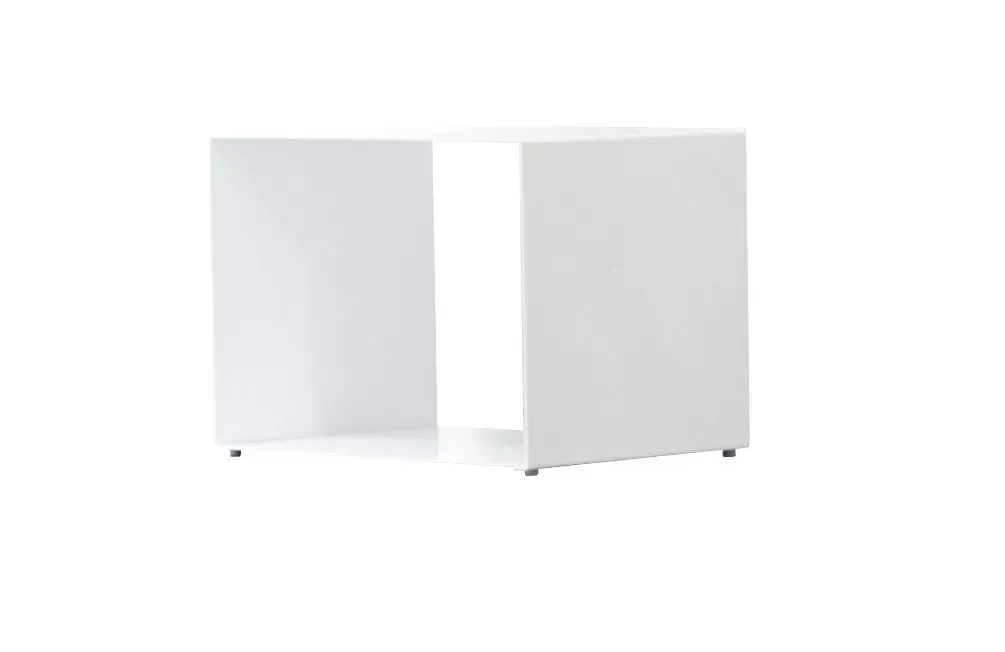 Jan Kurtz Cube en acier Cubus - blanc - L