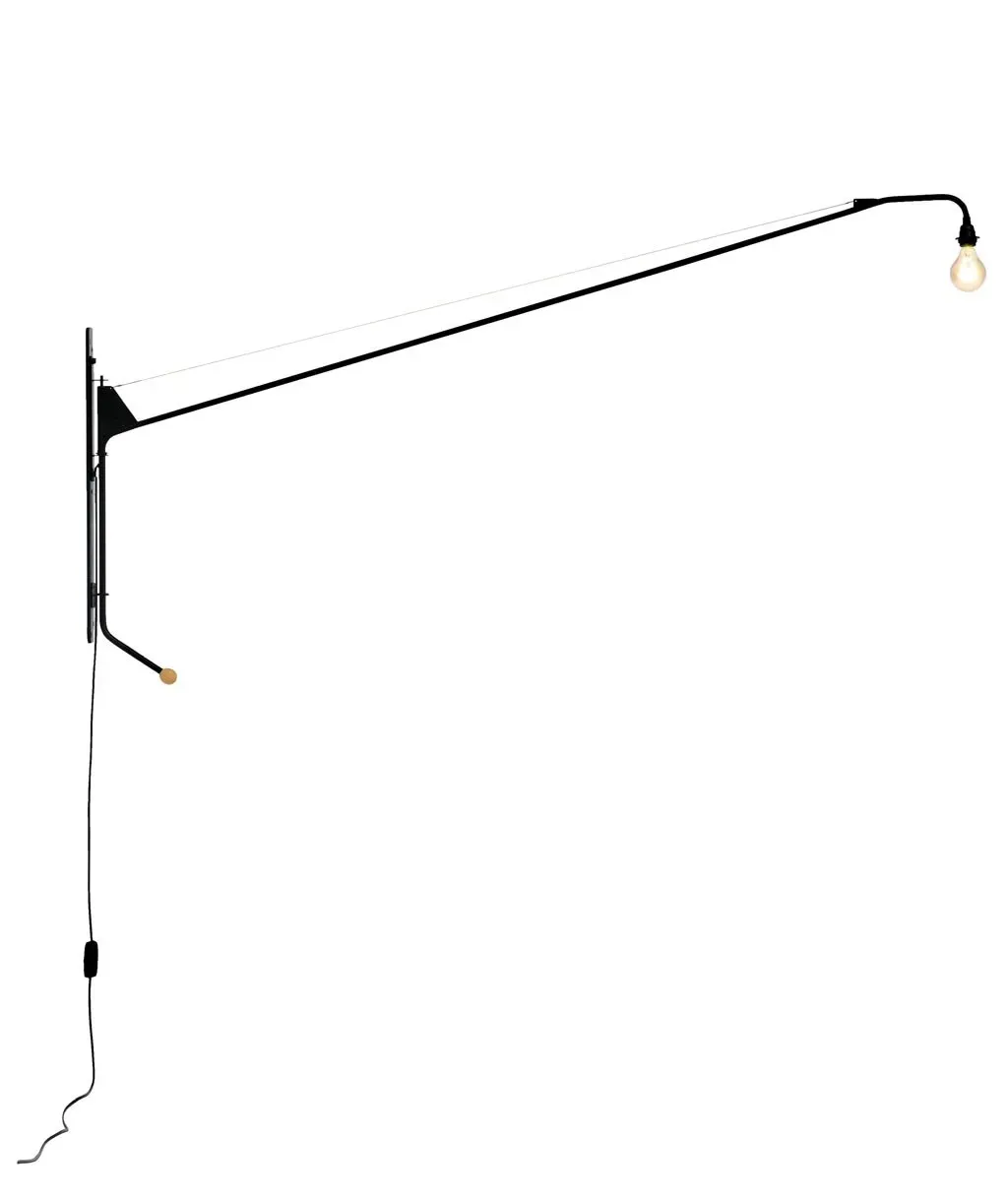 Vitra Lampe murale Potence - noir foncé