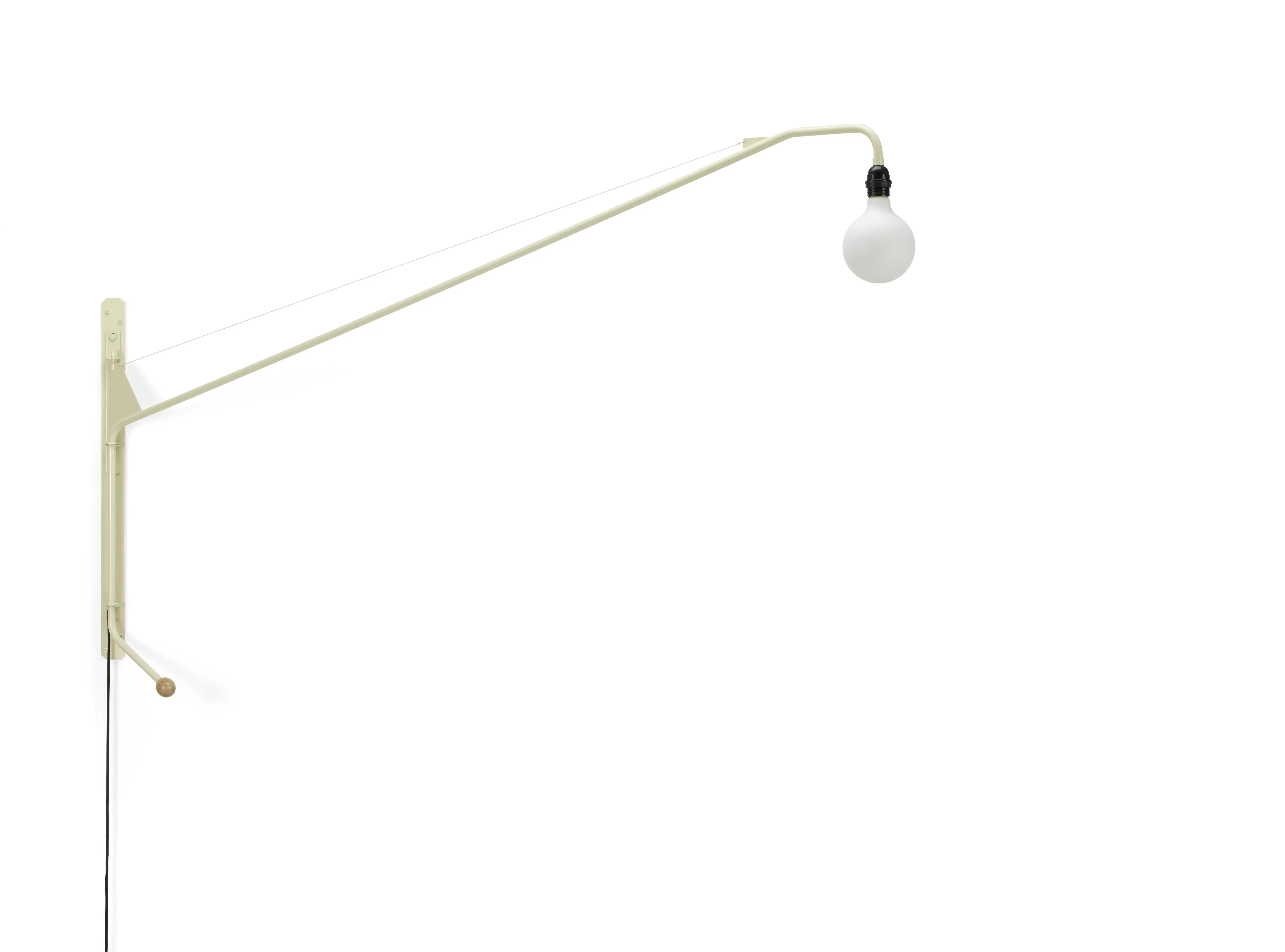 Vitra Lampe murale Potence - Prouvé Blanc Colombe (écru)