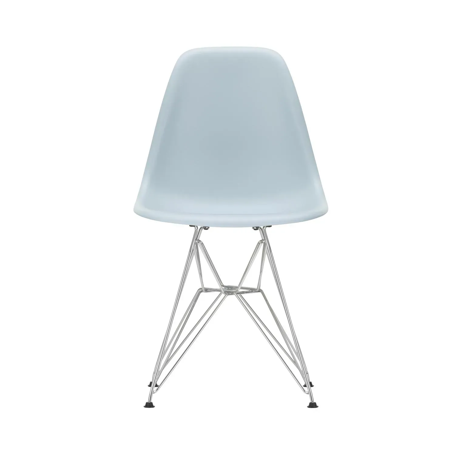 Vitra DSR Eames Plastic Side Chair - gris polaire RE - chromé
