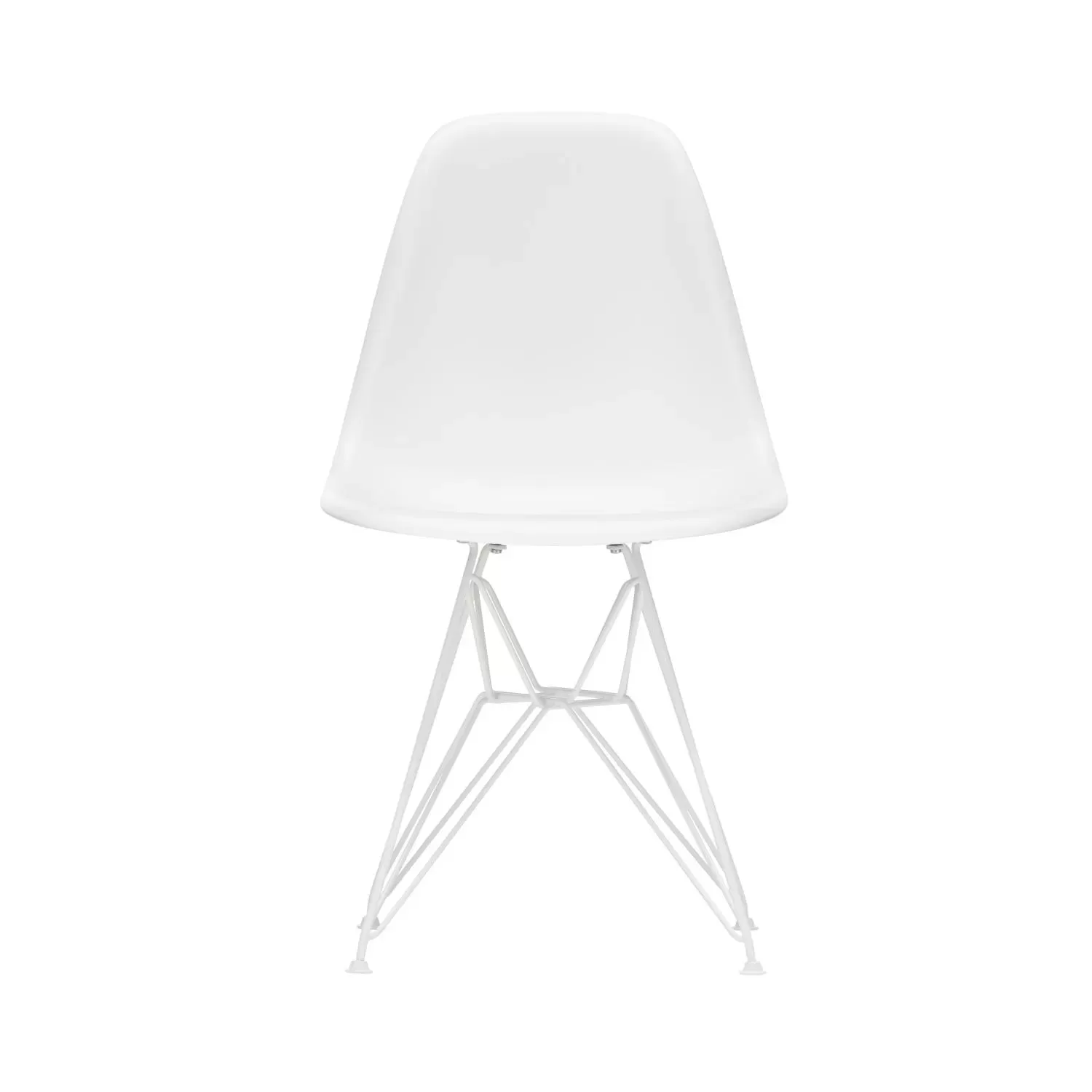 Vitra Chaise en plastique pour l'extérieur Eames DSR - blanc - blanc - blanc