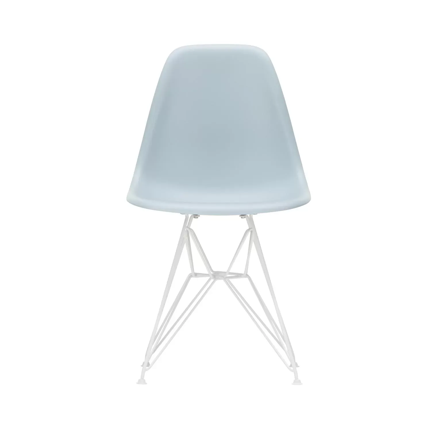 Vitra DSR Eames Plastic Side Chair - blanc - gris polaire RE - gris polaire RE