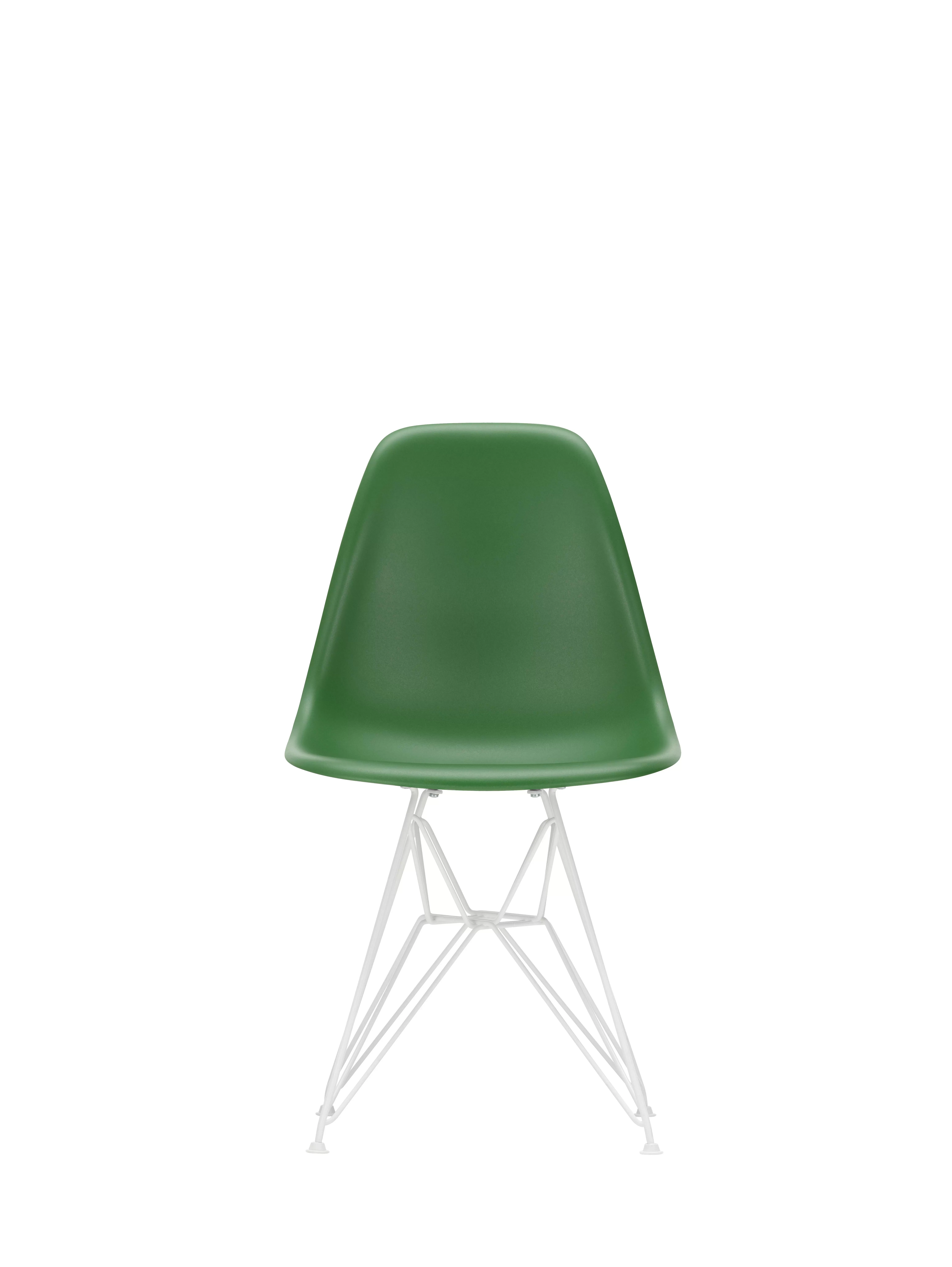 Vitra DSR Eames Plastic Side Chair - émeraude RE - blanc - émeraude RE