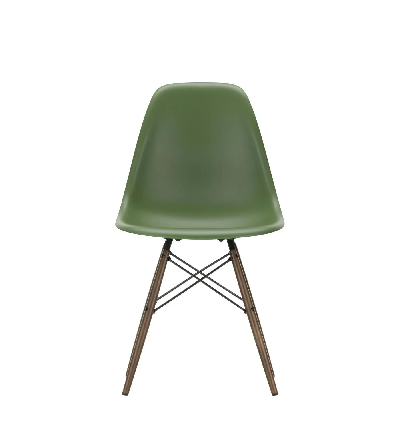 Vitra DSW Eames Plastic Side Chair - forest RE - érable foncé