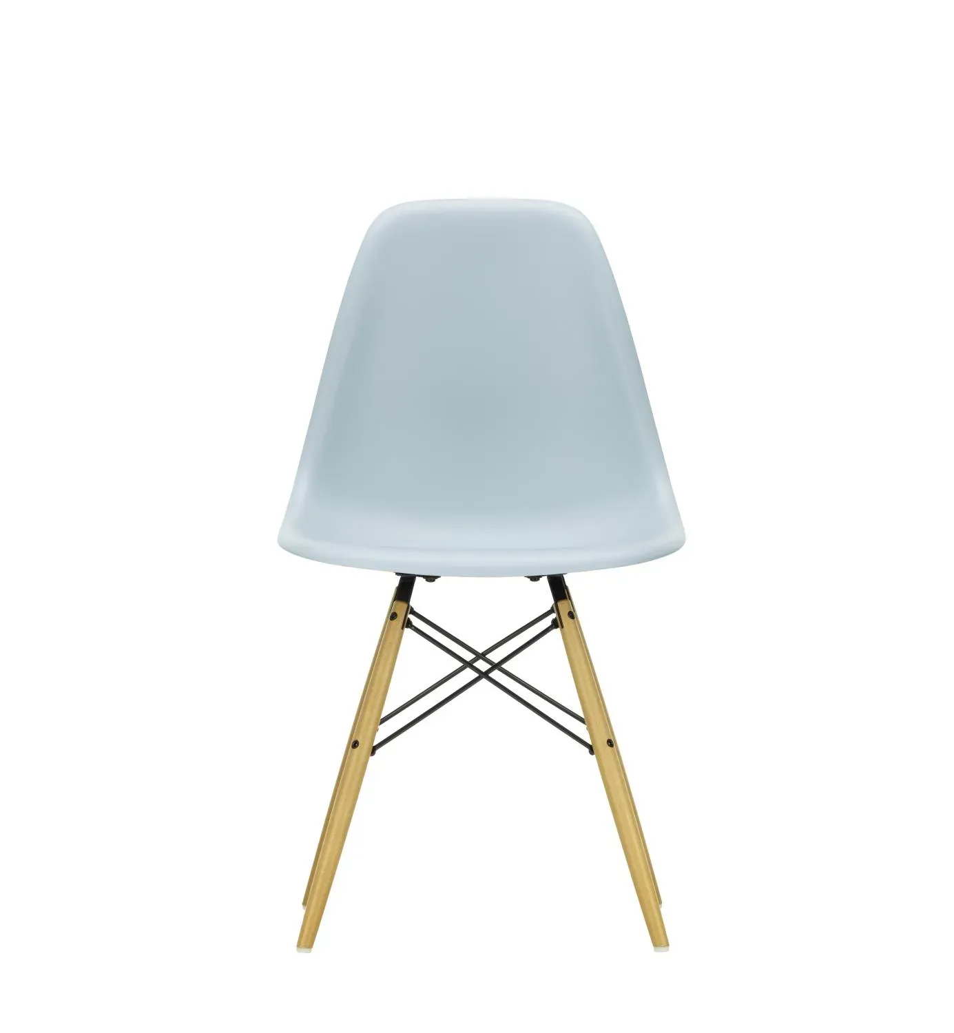 Vitra DSW Eames Plastic Side Chair - gris polaire RE - érable jaune