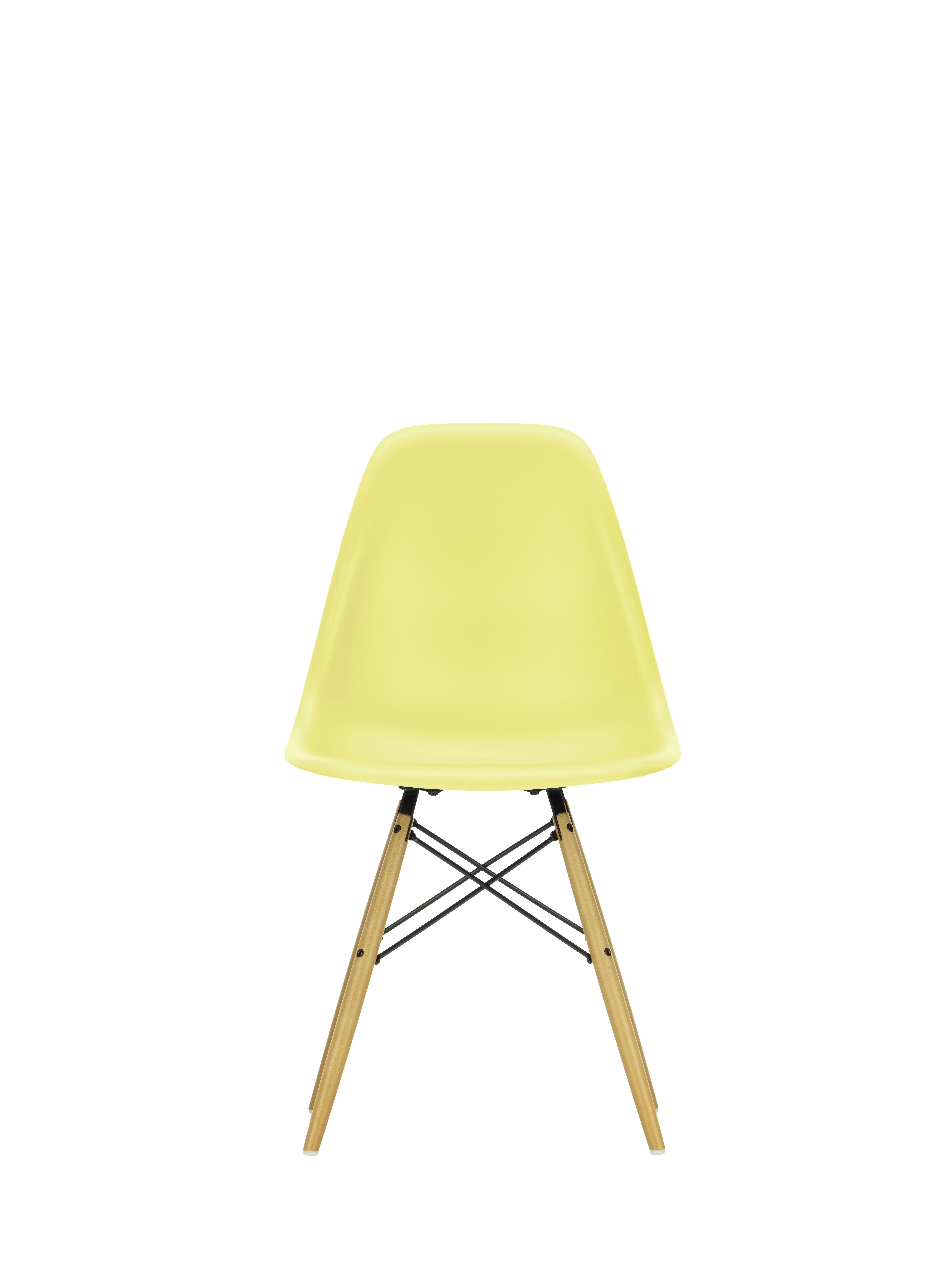 Vitra DSW Eames Plastic Side Chair - citron RE - érable jaune