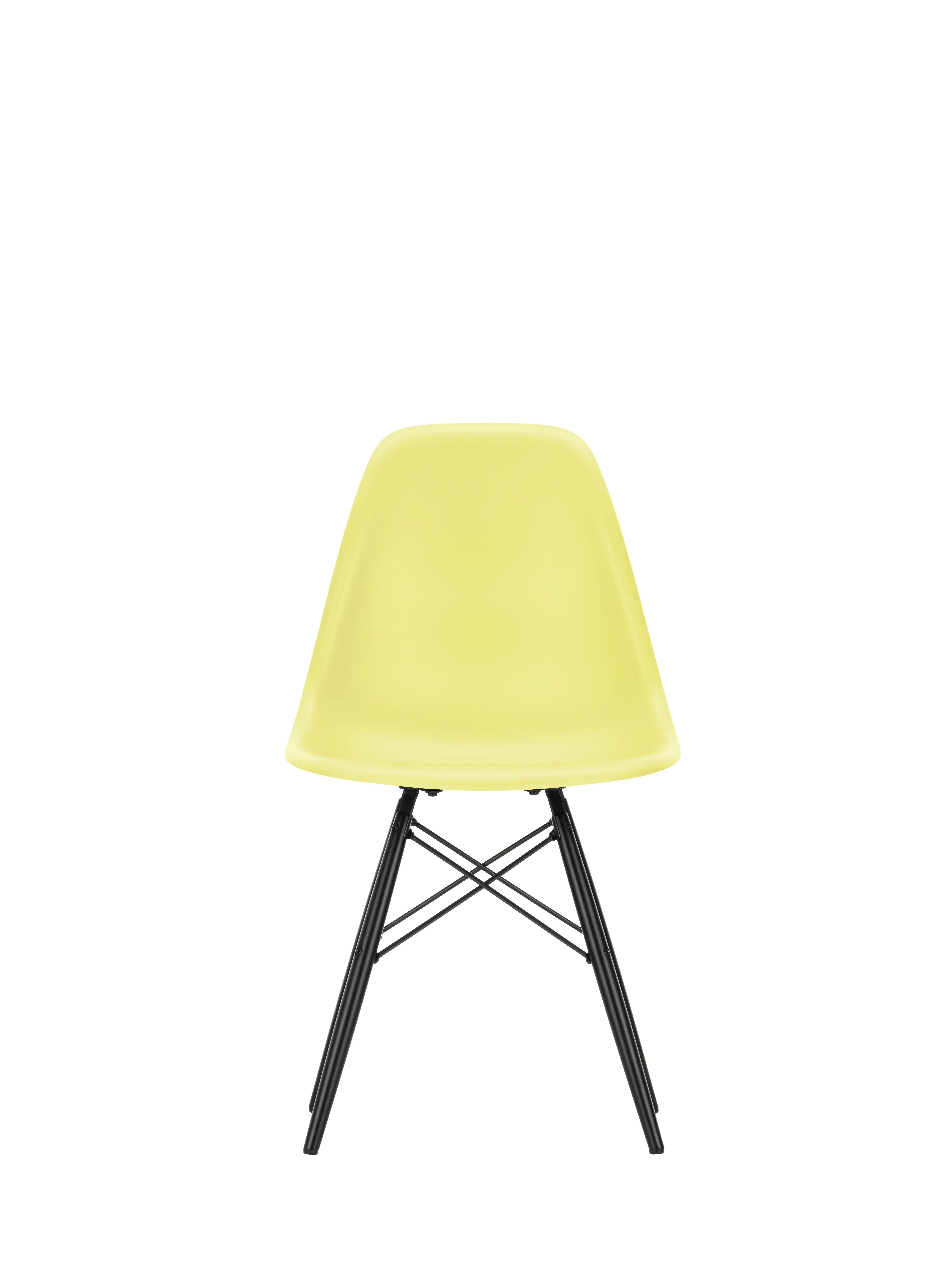Vitra DSW Eames Plastic Side Chair - citron RE - érable noir