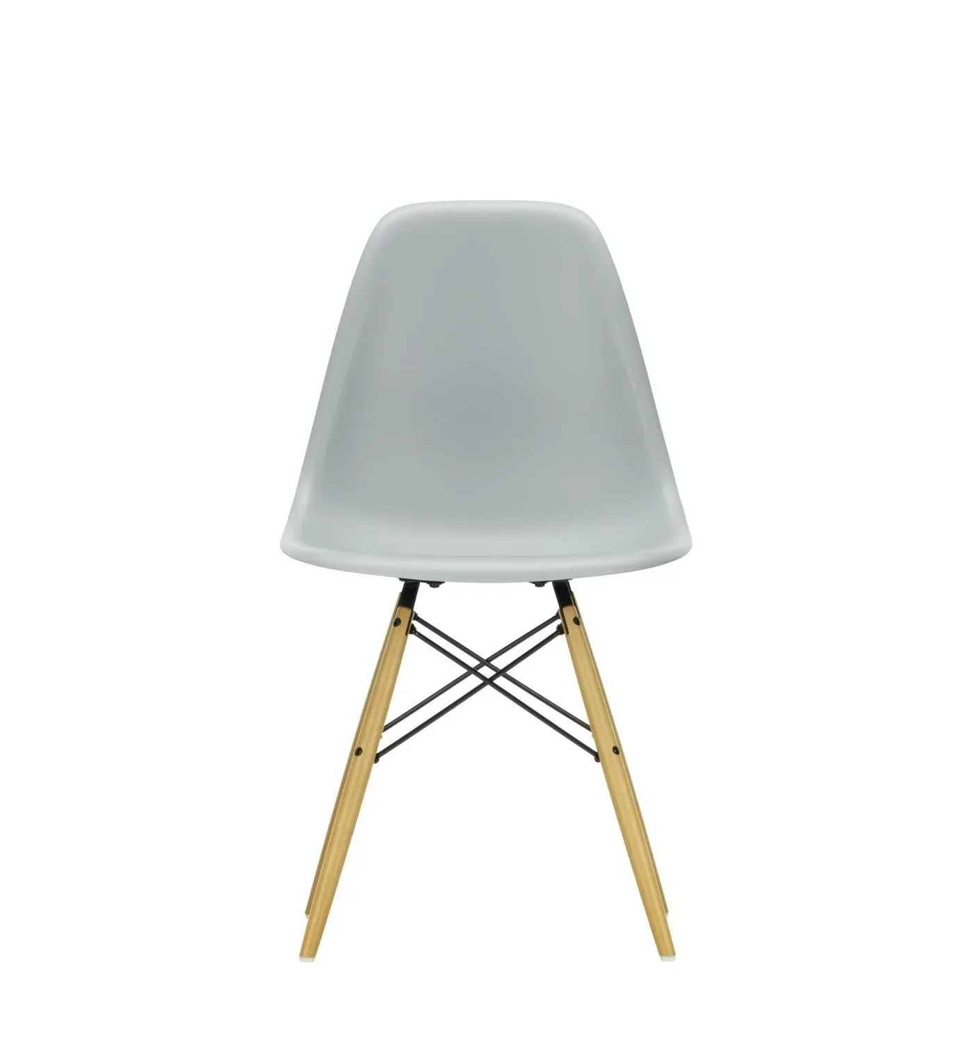 Vitra DSW Eames Plastic Side Chair - gris clair RE - érable jaune