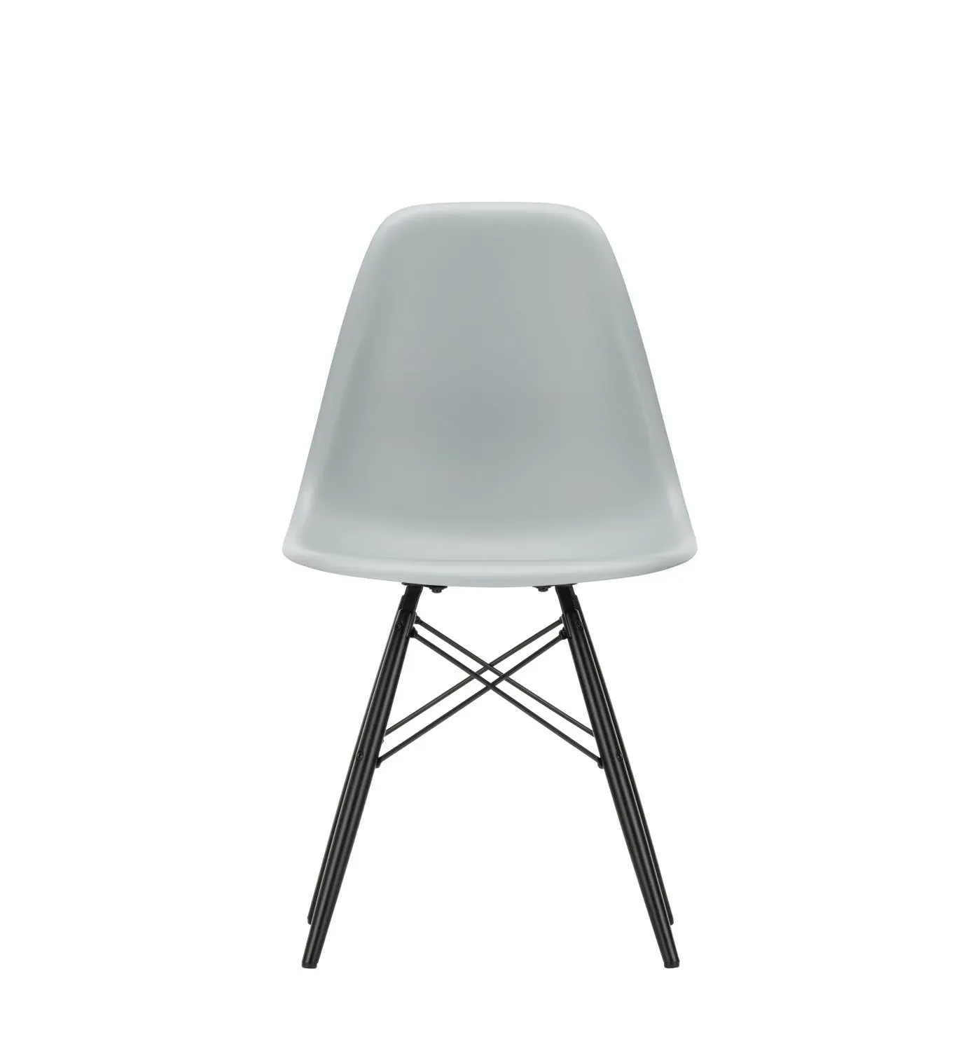 Vitra DSW Eames Plastic Side Chair - gris clair RE - érable noir