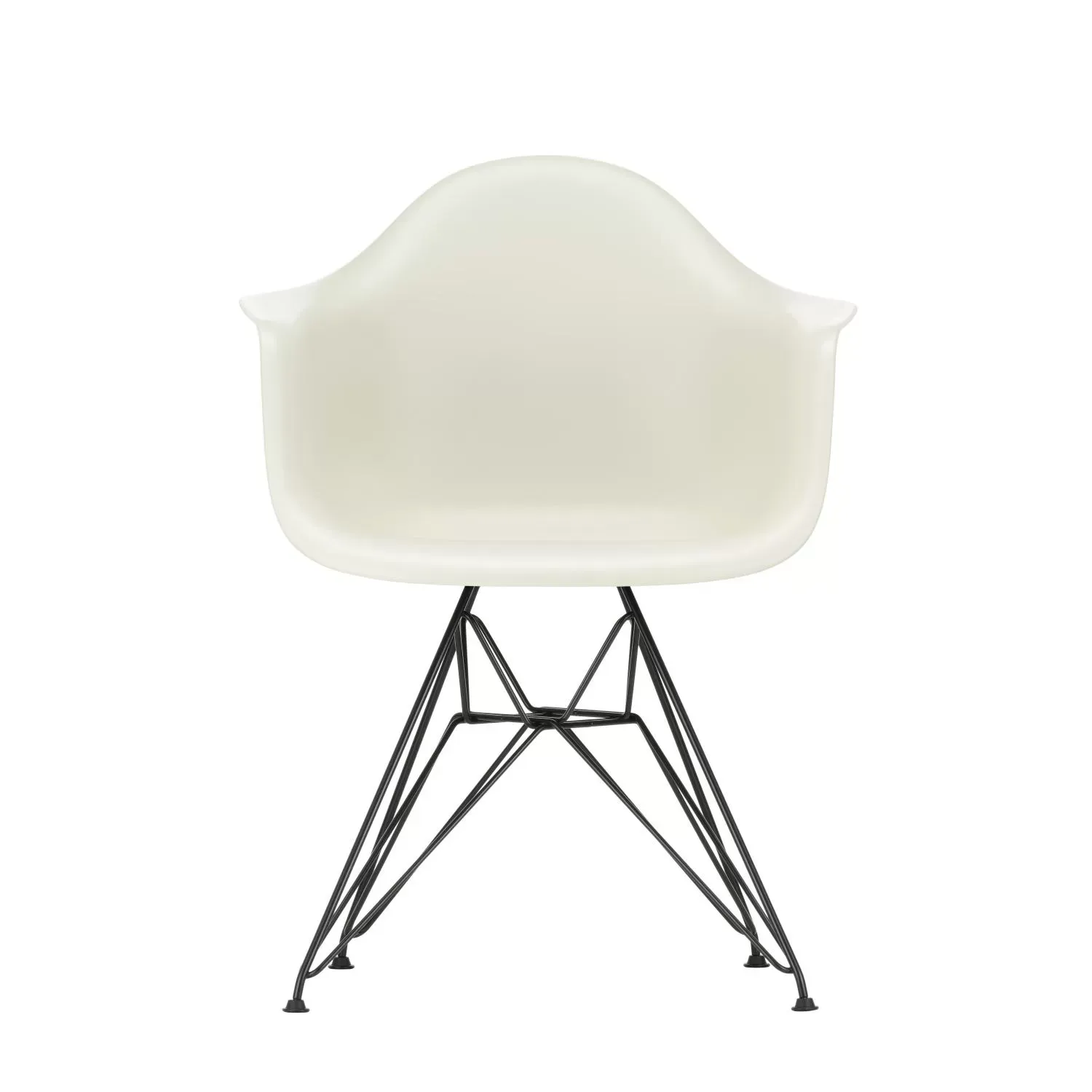 Vitra DAR Eames Plastic Armchair - noir - galet RE
