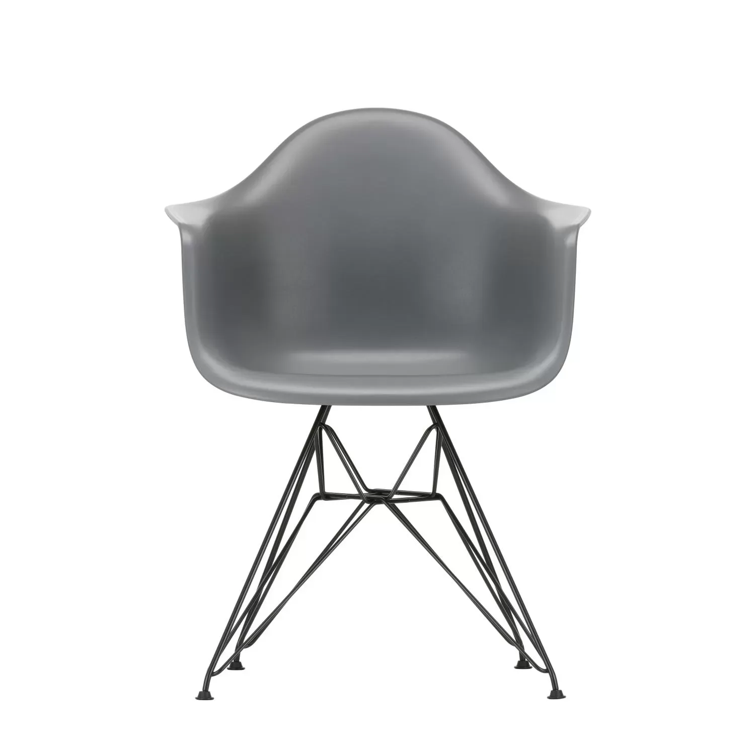 Vitra DAR Eames Plastic Armchair - noir - gris granit RE